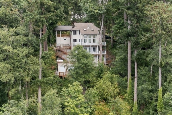 View of home from the water