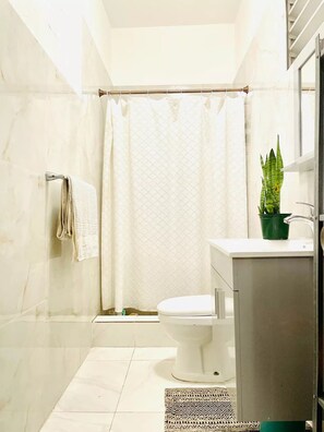 Shower, hair dryer, towels, soap - Amazing Pvt Room/Lg Artsy Loft (San Juan)