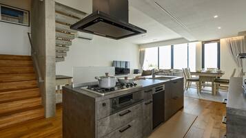 Villa Standard, 3 camere da letto, non fumatori, vista mare | Cucina privata | Frigorifero, microonde, piano cottura, bollitore elettrico