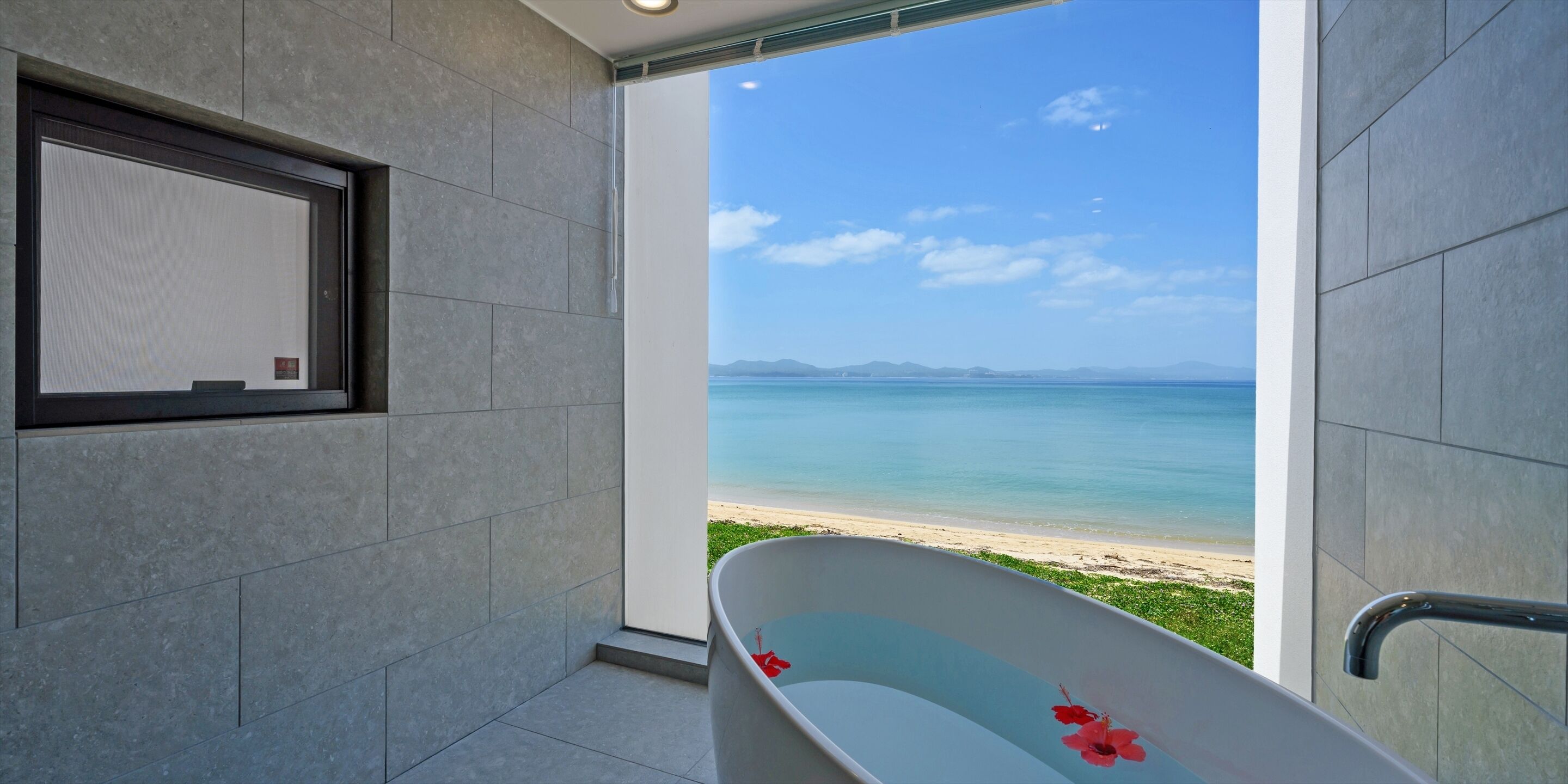 Standard Villa, 3 Bedrooms, Non Smoking, Sea View | Bathroom | Hair dryer, slippers, towels