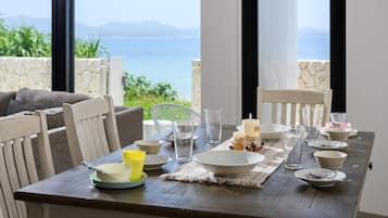 Standard Villa, 3 Bedrooms, Non Smoking, Sea View | Living area | Flat-screen TV