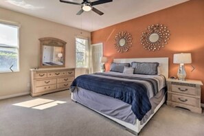 6 bedrooms, in-room safe, iron/ironing board, free WiFi