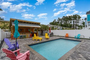 Outdoor pool - NEW 5 bedroom 5.5 bathroom Garden City Beach House - 10 mins from Myrtle Beach (Murrells Inlet)