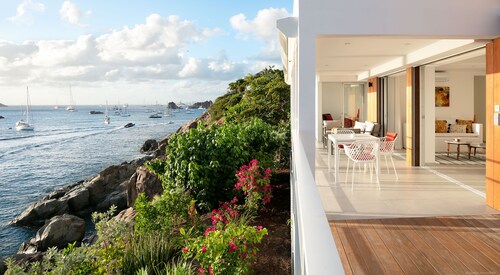 Miramar | Ocean Front - Located in  Exquisite Gustavia with House Cleaning Included