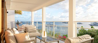 Miramar | Ocean Front - Located in  Exquisite Gustavia with House Cleaning Included