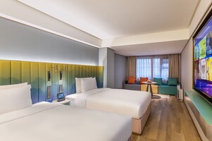 Deluxe Double or Twin Room, 2 Double Beds, Non Smoking, Refrigerator | Premium bedding, down comforters, free minibar, individually decorated