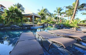 A heated pool