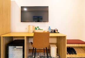 Habitación Deluxe doble | Sábanas de algodón egipcio, ropa de cama de alta calidad, minibar