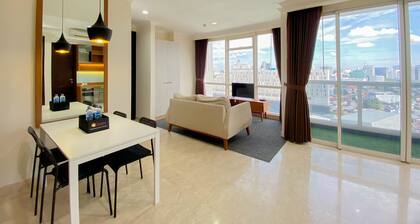 Spacious And Combined 2Br At Menteng Park Apartment