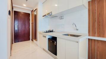 Apartemen | Dapur pribadi | Lemari es besar dan kompor