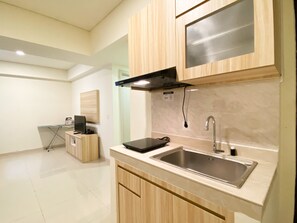 公寓 | 私人厨房 | 大冰箱、炉灶、电饭煲、厨具/餐具