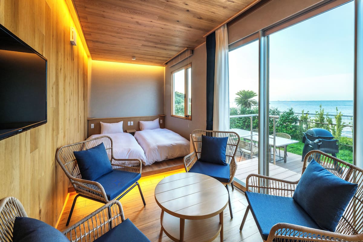 Chambre, non-fumeurs (Glamping forth) | Couette en duvet d'oie, coffres-forts dans les chambres, Wi-Fi gratuit