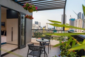 Deluxe Double or Twin Room, Balcony, City View | View from room