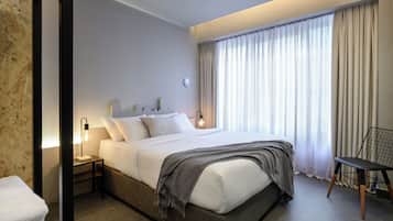 Habitación doble | 1 dormitorio, caja fuerte, sistema de insonorización y wifi gratis