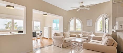 TV, fireplace, DVD player