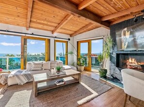 TV, fireplace, offices