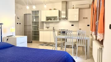 Comfort Studio | Living area | 55-inch Smart TV with digital channels, TV, Netflix