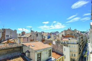 Vue depuis lâhĂ©bergement