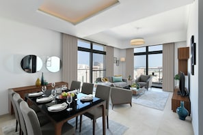 Fridge, microwave, oven, stovetop - Le Mirage Downtown (Doha)