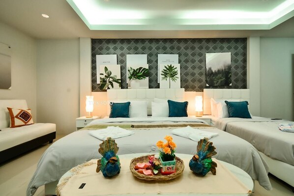 Deluxe driepersoonskamer | Gratis wifi, beddengoed