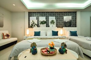 Deluxe driepersoonskamer | Gratis wifi, beddengoed