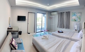 Studio, 2 Single Beds, Balcony | Free WiFi, bed sheets - Sphat Boutique Hotel Chiangmai (Chiang Mai)