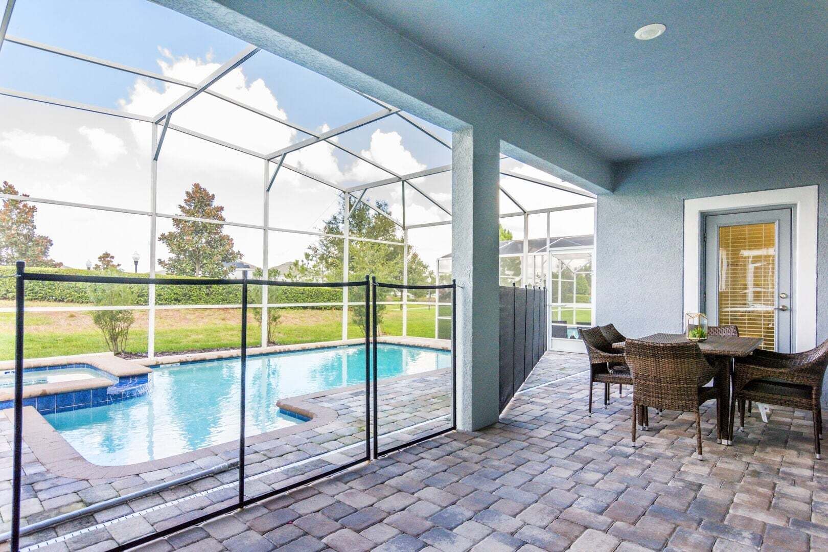 A heated pool