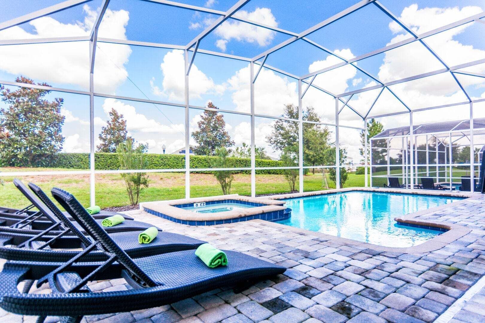 A heated pool