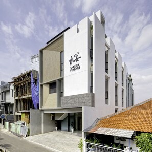 Majoituspaikan julkisivu