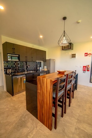 Apartamento estándar | Cocina privada | Frigorífico grande, microondas, horno y lavavajillas