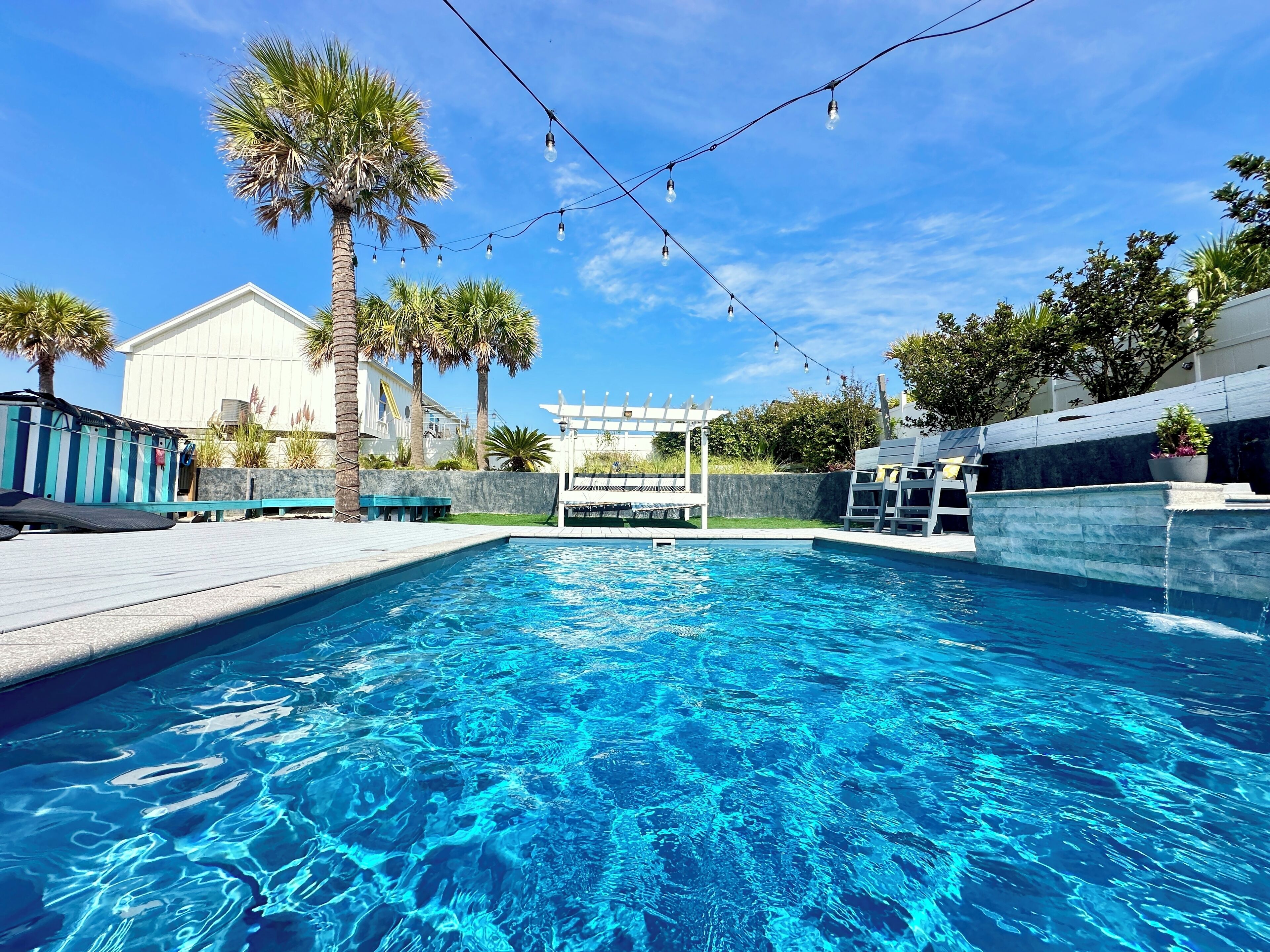 Piscina a l'aire lliure i piscina climatitzada 