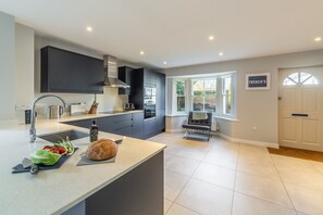 Microwave, dishwasher, highchair