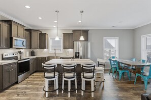 Fridge, microwave, oven, stovetop - Perfectly SeaSun'd | Steps to Beach + Canal Front! (Surf City)