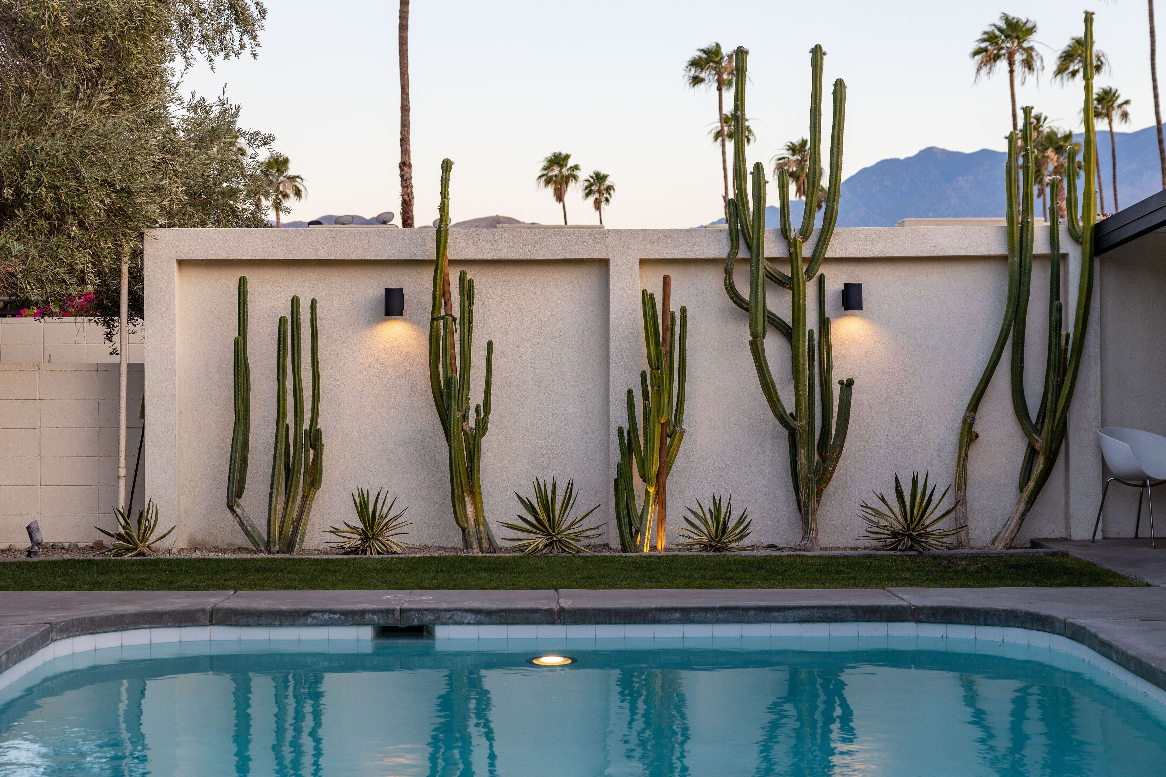 A heated pool