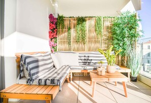 Terrace/patio - Bail mobilité - Appart 2 ch parking et terrasse (Marseille)