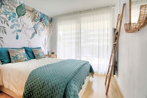 2 chambres, fer et planche Ă repasser, Wi-Fi gratuit, draps fournis