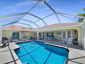 A heated pool - Sleeps 8, full refund, pool heat, 2 suites (Rotonda West)