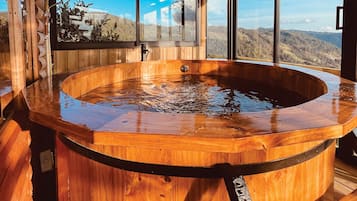Family Cabin, Multiple Beds, Hot Tub, City View | Terrace/patio
