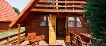 Wooden houses by the sea