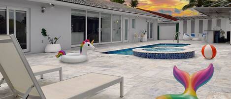 Außenpool, beheizter Pool