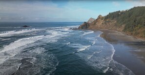 Beach nearby, sun-loungers