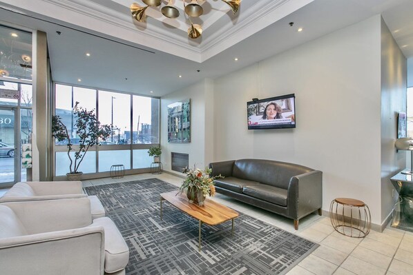 Sala de estar en el lobby