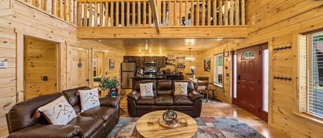 Smart TV, chimenea, futbolito, libros