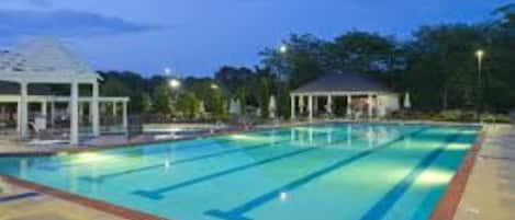 Indoor pool, a heated pool