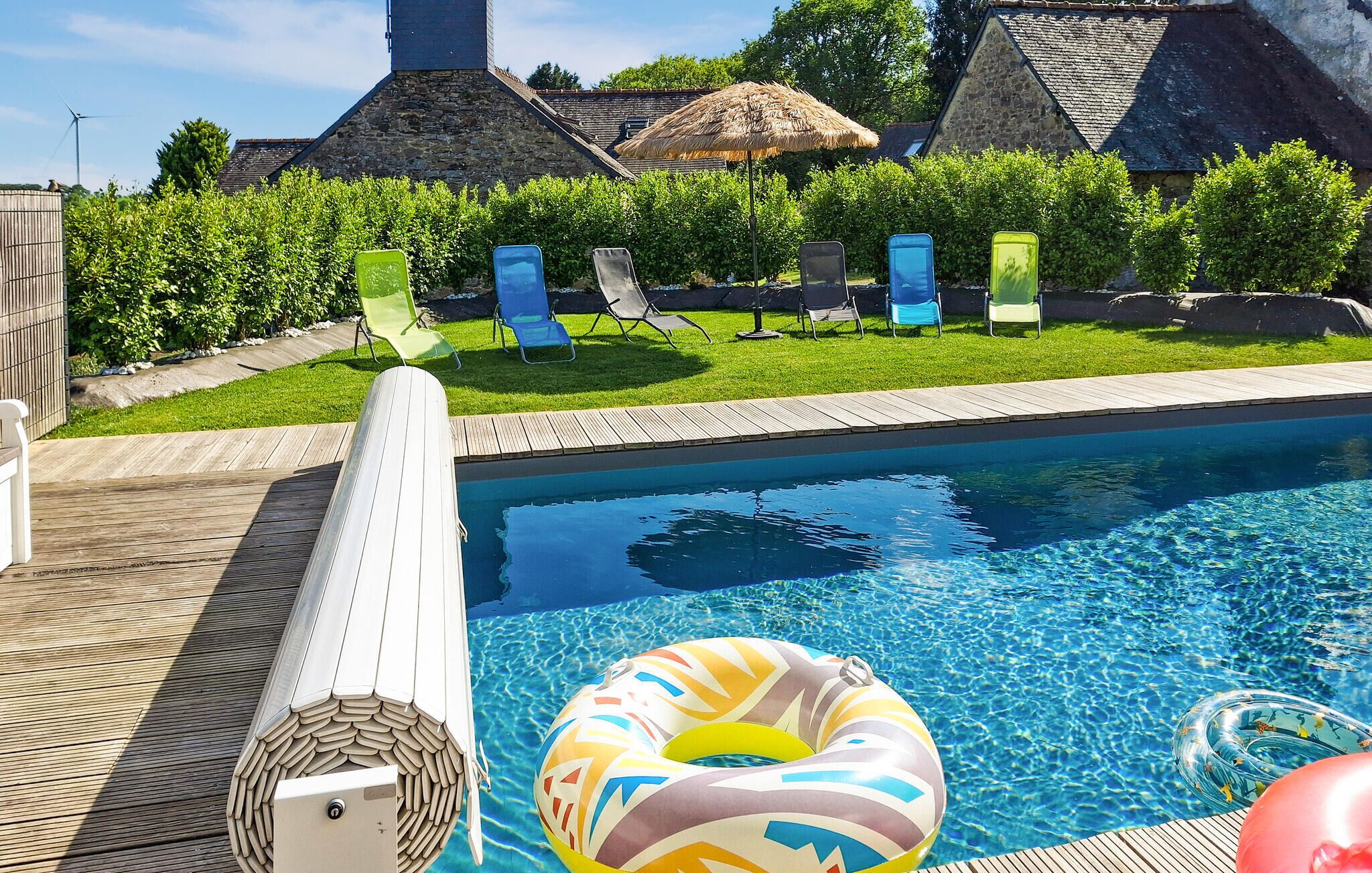 A heated pool