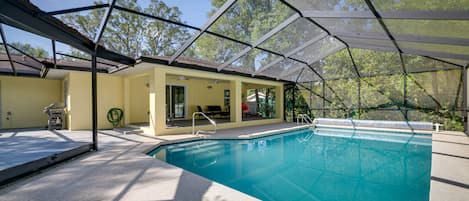 A heated pool