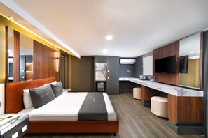 Suite estudio superior | Insonorización, wifi gratis y ropa de cama 