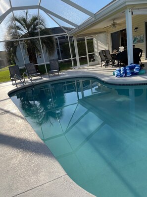 Outdoor pool, a heated pool - Pool Home Excellent Location - 2 Gas Golf Carts (The Villages)