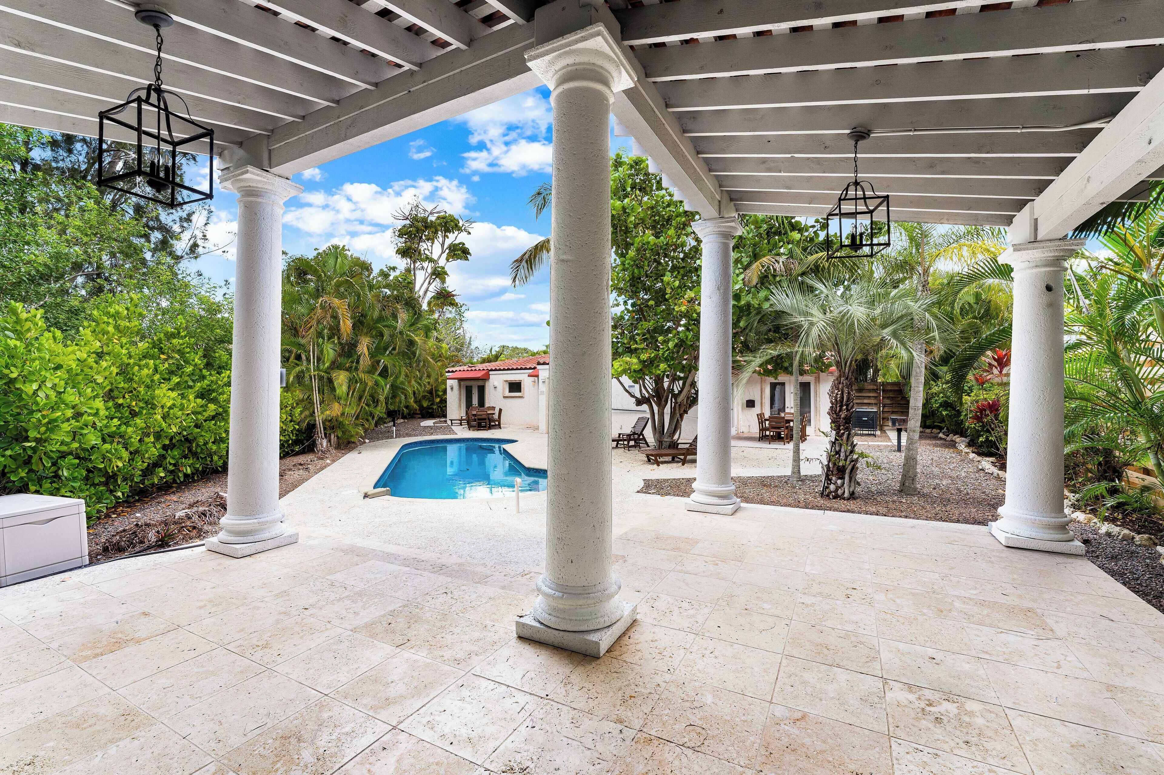 Een verwarmd zwembad