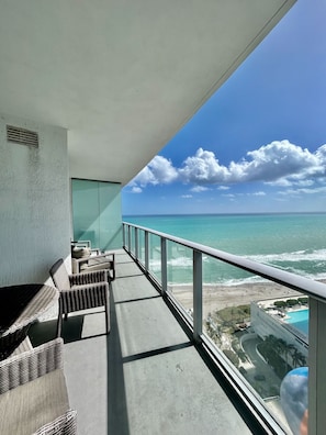 Luxury Apartment | Balcony view - Stunning Ocean Views Condo at Hyde Beach (Hollywood)